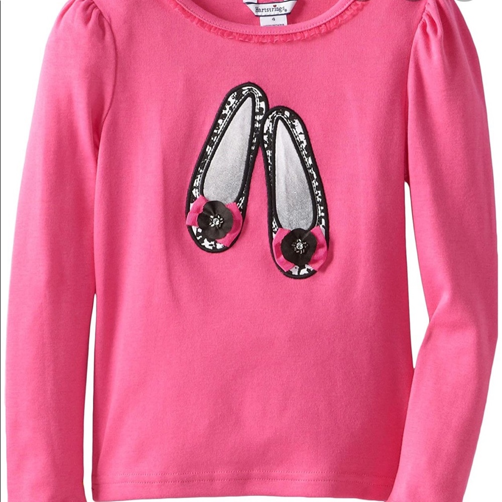 Hartstrings pink ballet flat top!